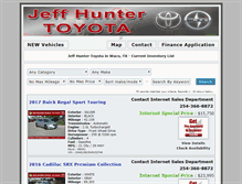 Tablet Screenshot of jeffhunterpreowned.com